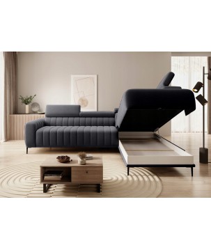 Narożnik GANDI 120 Prawostronny system włoski Salvador 16 Grafitowy WERSAL