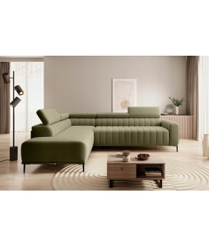 Narożnik GANDI 140 Lewostronny system włoski Salvador 10 Zielony WERSAL