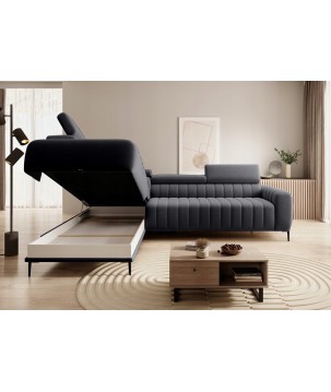 Narożnik GANDI 140 Lewostronny system włoski Salvador 16 Grafitowy WERSAL