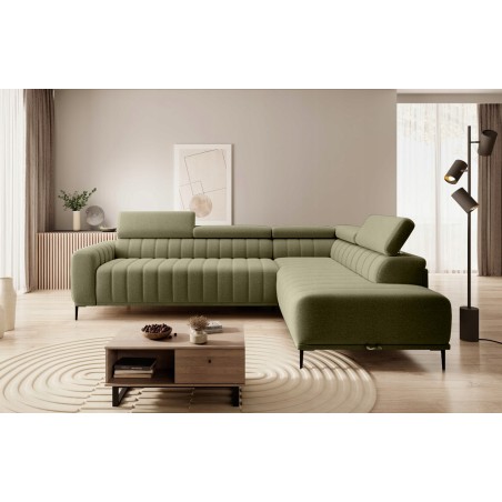 Narożnik GANDI 140 Prawostronny system włoski Salvador 10 Zielony WERSAL