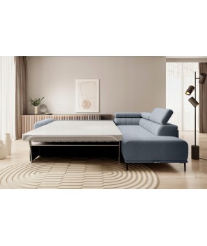 Narożnik GANDI 140 Prawostronny system włoski Salvador 14 Szary WERSAL