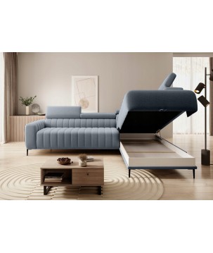 Narożnik GANDI 140 Prawostronny system włoski Salvador 14 Szary WERSAL