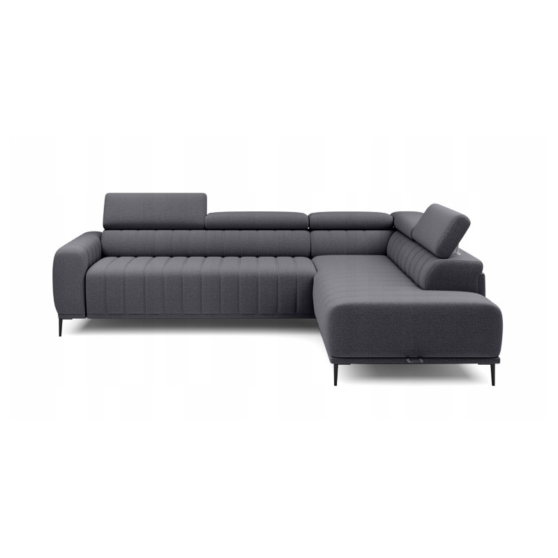 Narożnik GANDI 140 Prawostronny system włoski Salvador 15 Ciemny szary WERSAL