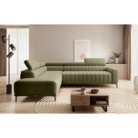 Narożnik GANDI 160 Lewostronny system włoski Salvador 10 Zielony WERSAL