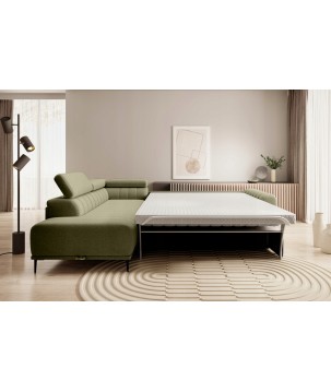 Narożnik GANDI 160 Lewostronny system włoski Salvador 10 Zielony WERSAL