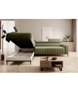 Narożnik GANDI 160 Lewostronny system włoski Salvador 10 Zielony WERSAL