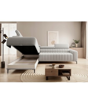 Narożnik GANDI 160 Lewostronny system włoski Salvador 13 Popielaty WERSAL