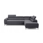 Narożnik GANDI 160 Prawostronny system włoski Salvador 15 Ciemny szary WERSAL