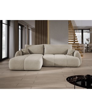 Narożnik COCO z funkcją spania poduszkami i pojemnikiem Cloud 03 DOMOHOME