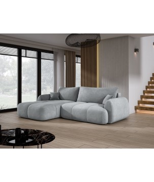 Narożnik COCO z funkcją spania poduszkami i pojemnikiem Cloud 81 DOMOHOME
