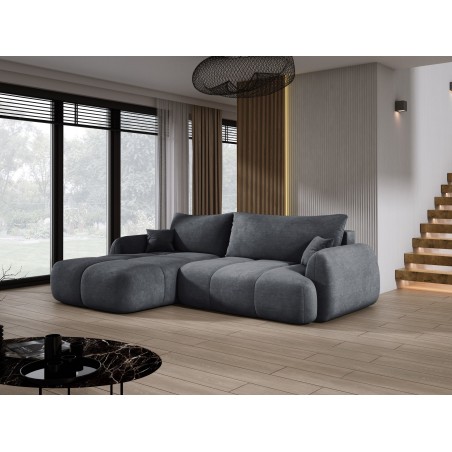 Narożnik COCO z funkcją spania poduszkami i pojemnikiem Cloud 91 DOMOHOME