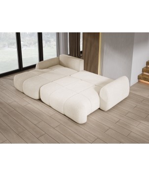 Narożnik COCO z funkcją spania poduszkami i pojemnikiem Now Or Never 02 DOMOHOME