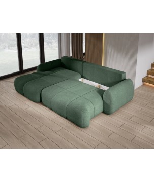 Narożnik COCO z funkcją spania poduszkami i pojemnikiem Now Or Never 37 DOMOHOME