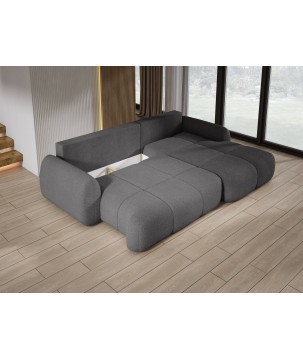 Narożnik COCO z funkcją spania poduszkami i pojemnikiem Now Or Never 92 DOMOHOME