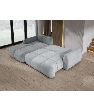 Narożnik COCO z funkcją spania poduszkami i pojemnikiem Cloud 81 DOMOHOME