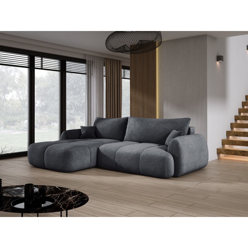 Narożnik COCO z funkcją spania poduszkami i pojemnikiem Cloud 91 DOMOHOME