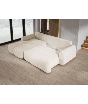 Narożnik COCO z funkcją spania poduszkami i pojemnikiem Now Or Never 02 DOMOHOME