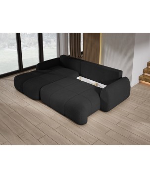 Narożnik COCO z funkcją spania poduszkami i pojemnikiem Now Or Never 100 DOMOHOME