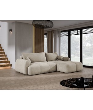 Narożnik COCO z funkcją spania poduszkami i pojemnikiem Cloud 03 DOMOHOME