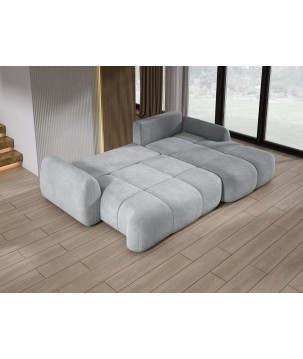 Narożnik COCO z funkcją spania poduszkami i pojemnikiem Cloud 81 DOMOHOME