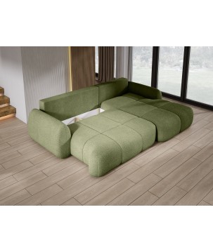 Narożnik COCO z funkcją spania poduszkami i pojemnikiem Now Or Never 38 DOMOHOME