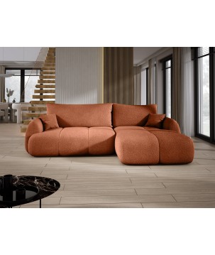 Narożnik COCO z funkcją spania poduszkami i pojemnikiem Now Or Never 56 DOMOHOME