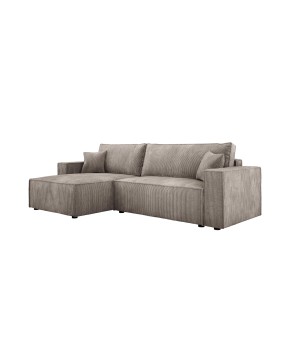 Narożnik POSO XL Lewostronny zestaw z poduszkami wolnostojący tkanina POSO 02 WERSAL