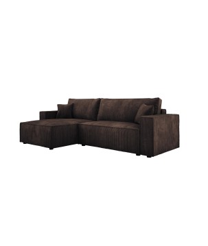 Narożnik POSO XL Lewostronny zestaw z poduszkami wolnostojący tkanina POSO 06 WERSAL