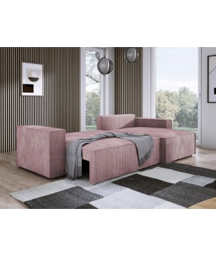 Narożnik POSO XL Lewostronny zestaw z poduszkami wolnostojący tkanina POSO 27 WERSAL