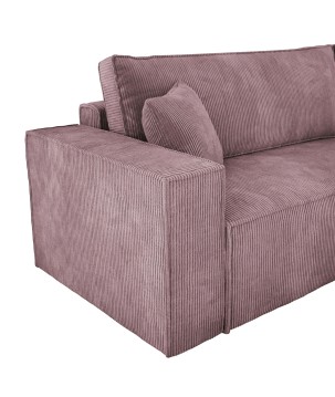 Narożnik POSO XL Lewostronny zestaw z poduszkami wolnostojący tkanina POSO 27 WERSAL