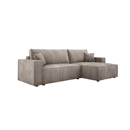 Narożnik POSO XL Prawostronny zestaw z poduszkami wolnostojący tkanina POSO 02 WERSAL