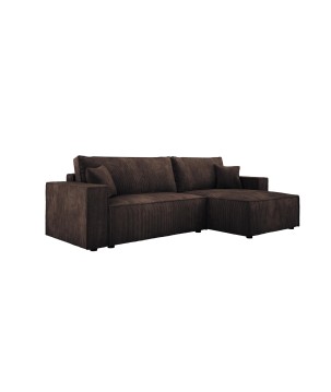 Narożnik POSO XL Prawostronny zestaw z poduszkami wolnostojący tkanina POSO 06 WERSAL