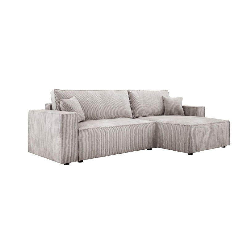 Narożnik POSO XL Prawostronny zestaw z poduszkami wolnostojący tkanina POSO 100 WERSAL