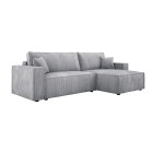 Narożnik POSO XL Prawostronny zestaw z poduszkami wolnostojący tkanina POSO 110 WERSAL