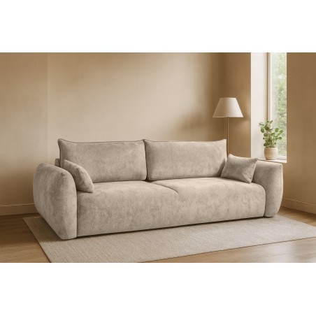 Sofa Kanapa SAPHIRE 3 osobowa wolnostojąca w tkaninie FLOW 03