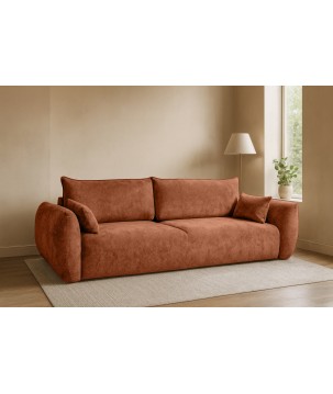 Sofa Kanapa SAPHIRE 3 osobowa wolnostojąca w tkaninie FLOW 09