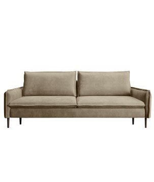 SOFA GLOSSY z funkcją spania i pojemnikiem,wolnostojąca w tkaninie APHRODITE 04 WERSAL