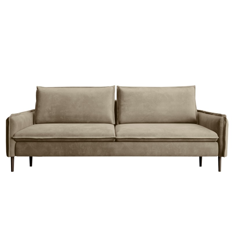 SOFA GLOSSY z funkcją spania i pojemnikiem,wolnostojąca w tkaninie APHRODITE 04 WERSAL