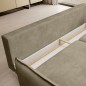 SOFA GLOSSY z funkcją spania i pojemnikiem,wolnostojąca w tkaninie APHRODITE 04 WERSAL