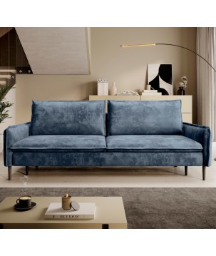 SOFA GLOSSY z funkcją spania i pojemnikiem,wolnostojąca w tkaninie APHRODITE 15 WERSAL