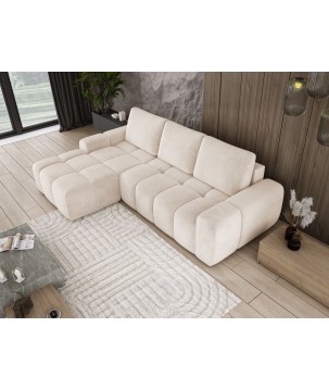 Narożnik MAILO funkcja spania DL z pojemnikiem SALVADOR 01 WERSAL