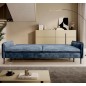 SOFA GLOSSY z funkcją spania i pojemnikiem,wolnostojąca w tkaninie APHRODITE 15 WERSAL
