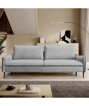 SOFA GLOSSY z funkcją spania i pojemnikiem,wolnostojąca w tkaninie APHRODITE 19 WERSAL