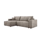 Narożnik POSO XL Lewostronny zestaw z poduszkami wolnostojący tkanina POSO 02 WERSAL