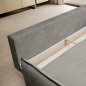SOFA GLOSSY z funkcją spania i pojemnikiem,wolnostojąca w tkaninie APHRODITE 21 WERSAL