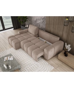 Narożnik MAILO funkcja spania DL z pojemnikiem SALVADOR 03 WERSAL