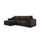 Narożnik POSO XL Lewostronny zestaw z poduszkami wolnostojący tkanina POSO 06 WERSAL