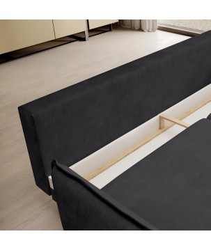 SOFA GLOSSY z funkcją spania i pojemnikiem,wolnostojąca w tkaninie APHRODITE 23 WERSAL