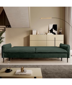 SOFA GLOSSY z funkcją spania i pojemnikiem,wolnostojąca w tkaninie APHRODITE 13 WERSAL
