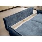SOFA GLOSSY z funkcją spania i pojemnikiem,wolnostojąca w tkaninie APHRODITE 15 WERSAL